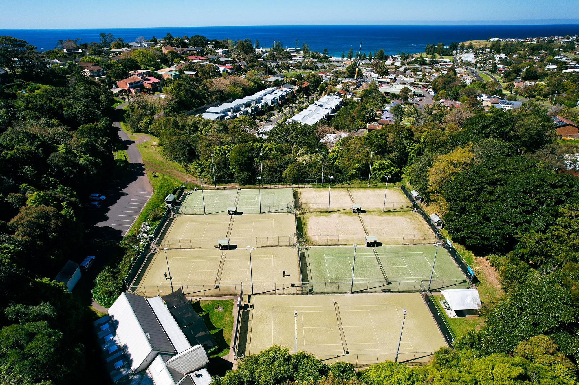 Kiama tennis club from the air